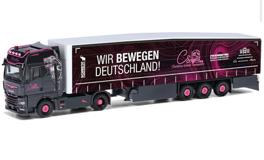 Herpa LKW MAN TG-X GX Aerop. Ga-KSZ Christina Scheib Wir bewegen 318174 1:87